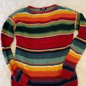 Chaps sport, multi-color striped sweater